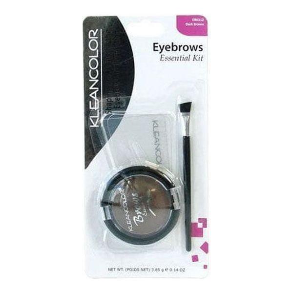 Kleancolor Health & Beauty Brown Kleancolor Eyebrow Kit Black/Medium Brown/Brown
