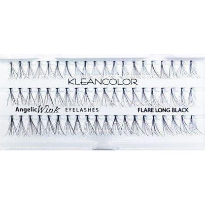 Kleancolor Health & Beauty Long Black Kleancolor Angelic Wink Flare False Eyelashes Synth
