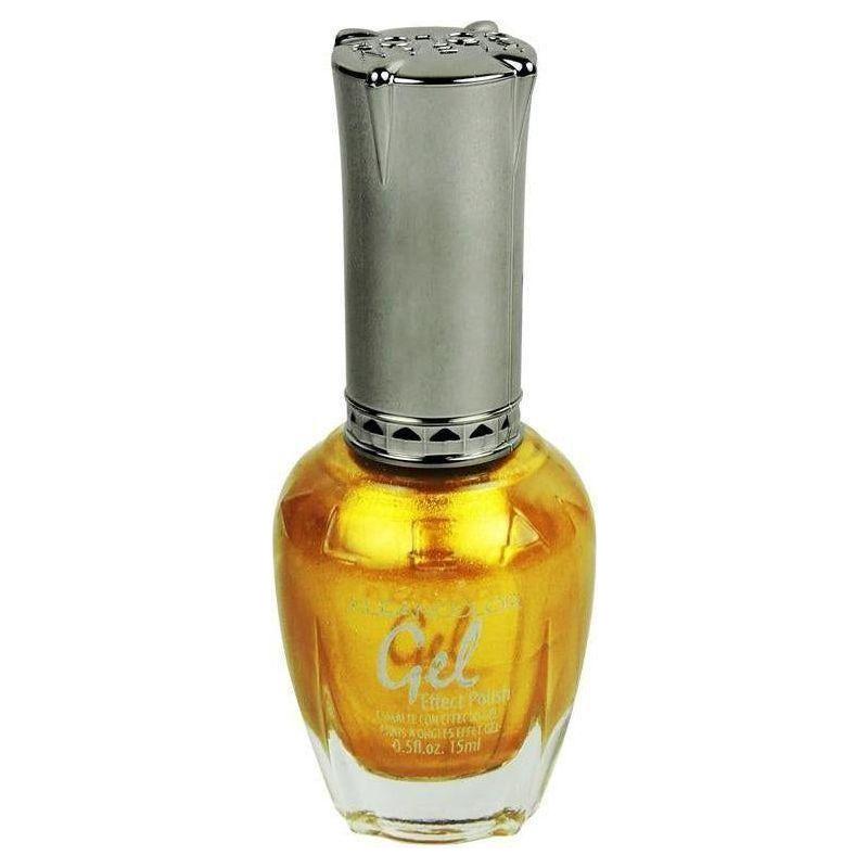 Kleancolor Health & Beauty metallic yellow Kleancolor Gel Effect Nail Polish 15ml