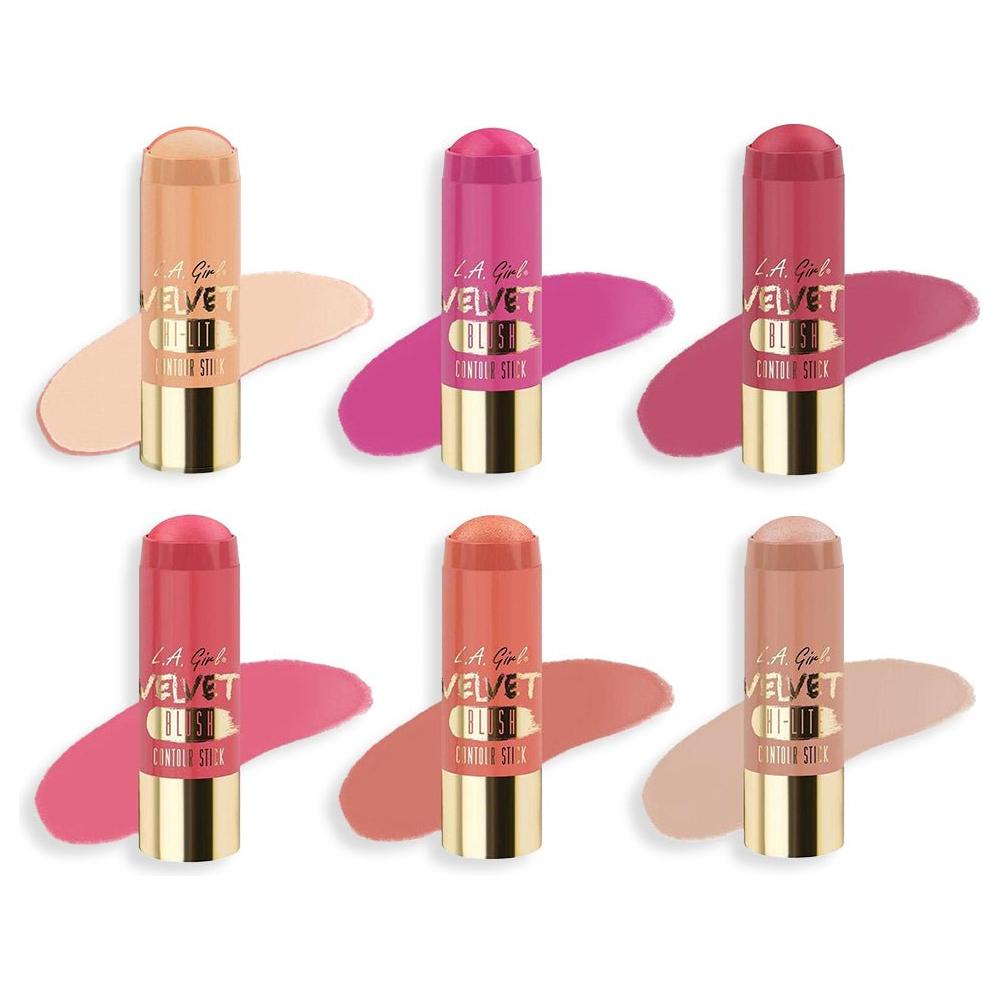 L.A. Girl Health & Beauty L.A Girl Velvet Contour Sticks Blush 5.8G