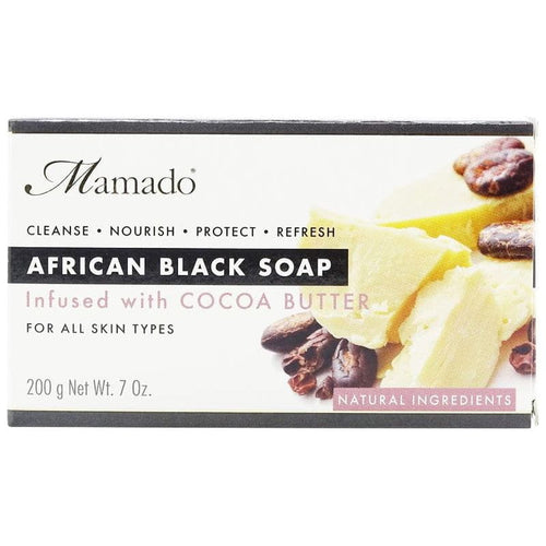 Mamado Mamado African Black Soap Infused with Cocoa Butter 200g