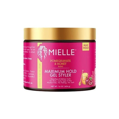 Mielle Health & Beauty Mielle Pomegranate & Honey Maximum Hold Gel Styler 16oz