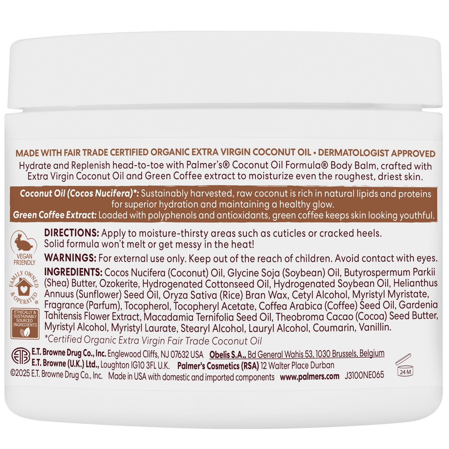 Palmer's Health & Beauty Palmer's - Baume à l'huile de coco 100 g