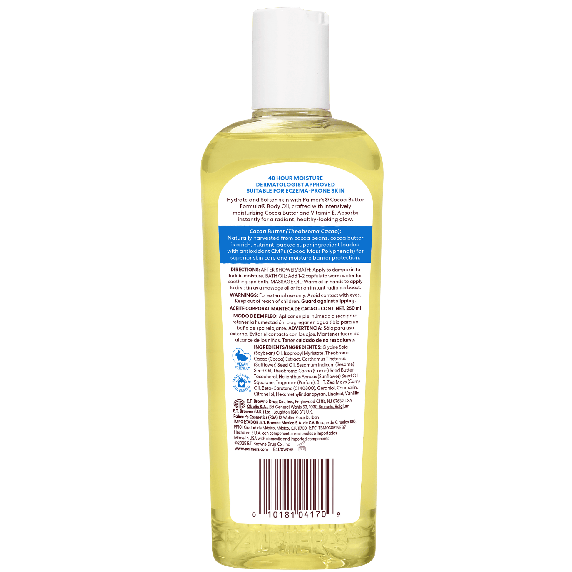 Palmer's Health & Beauty Palmer's Cocoa Butter Formula Moisturising Body Oil 250ml