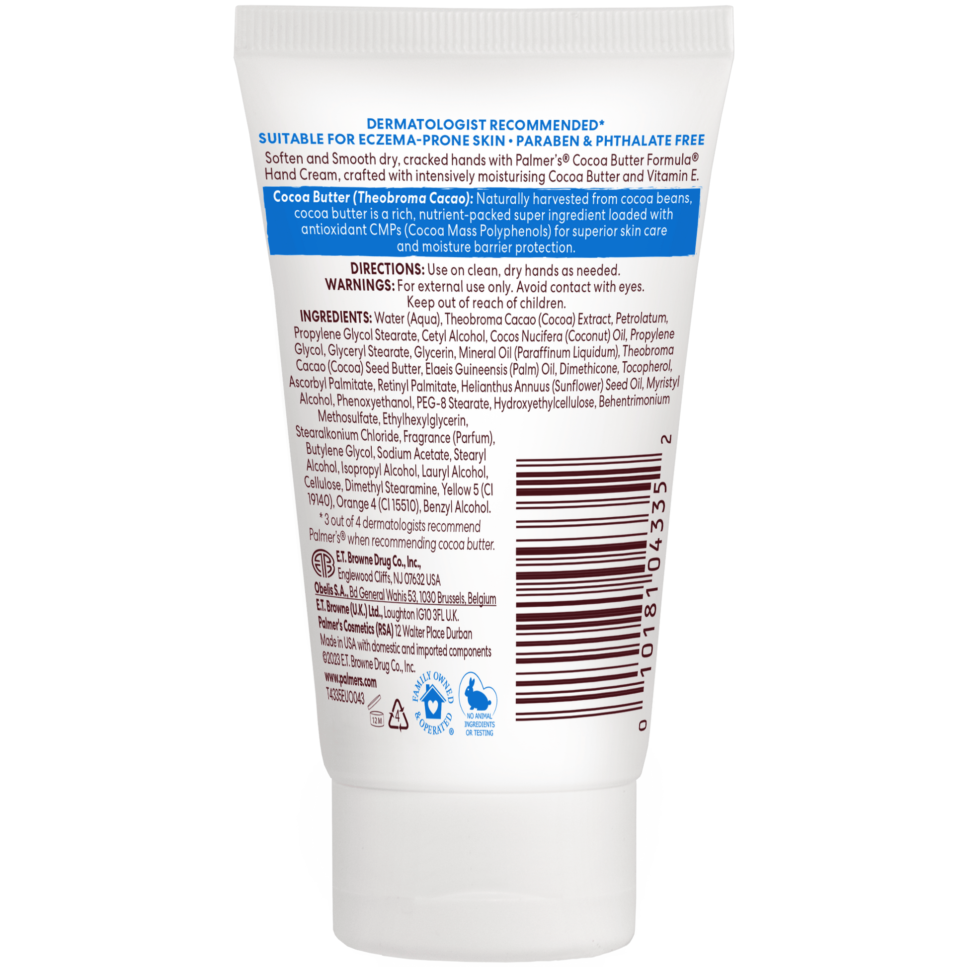Palmer's Health & Beauty Palmer's Cocoa Butter Formula Softens Relieves Hands Elbows Knees 60g