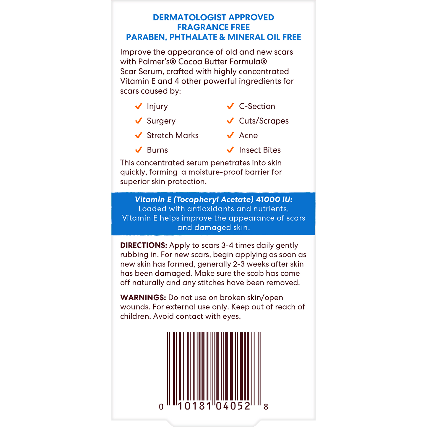Palmer's Health & Beauty Palmer's Cocoa Butter Formula Vitamin E Scar Serum 30ml