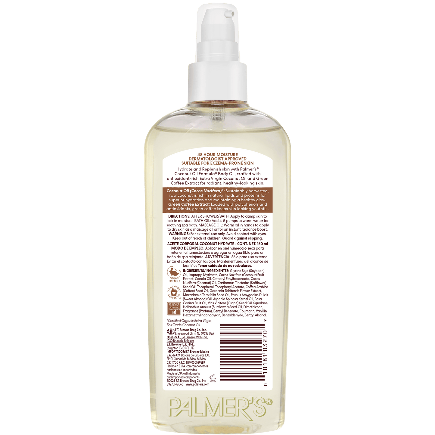 Palmer's Health & Beauty Palmer's Coconut Oil Body Oil 150ml