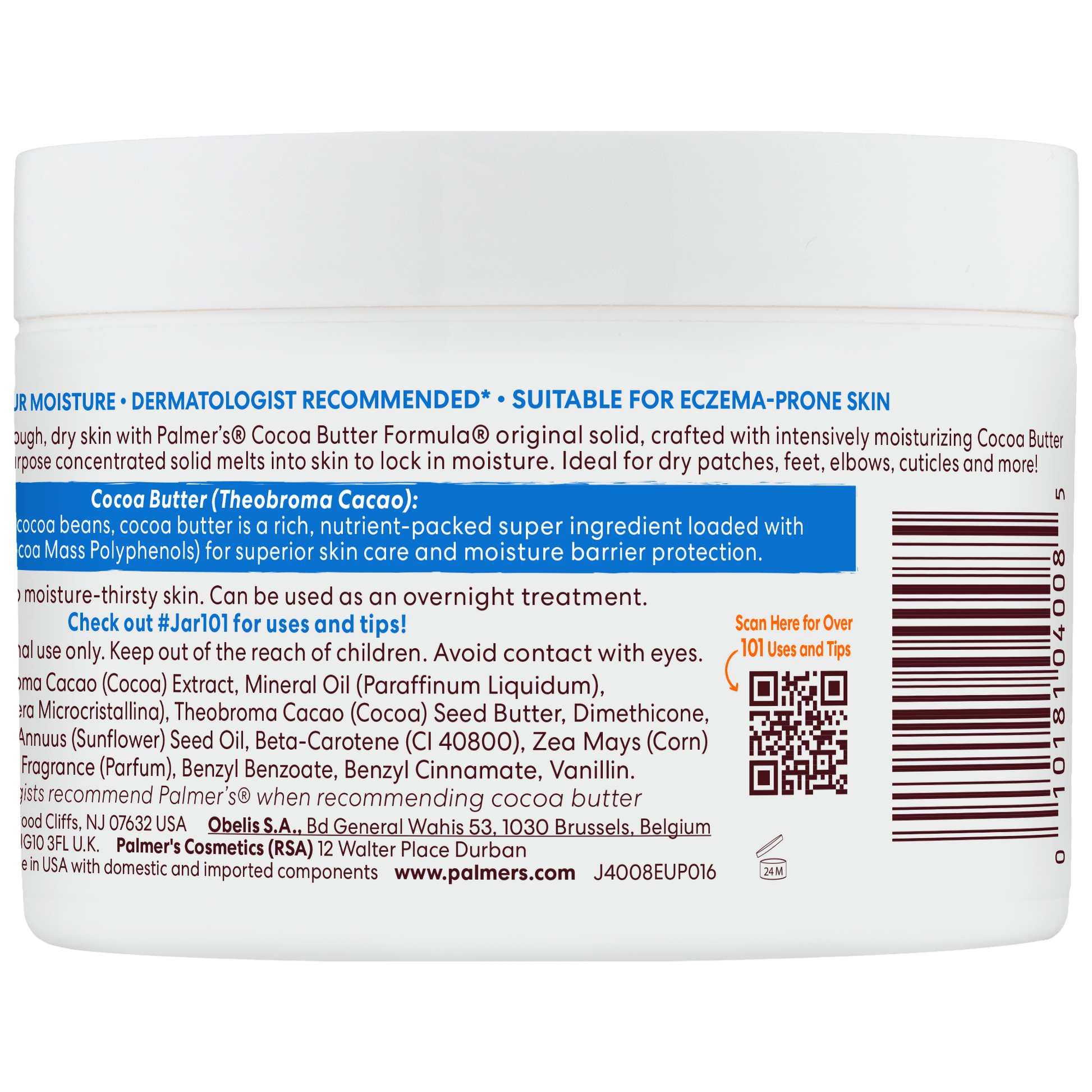 Palmer's Health & Beauty Palmer’s – Crème au Beurre de Cacao avec Vitamine E (100/200/270g)
