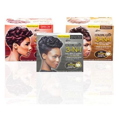 Pink Health & Beauty Lusters Shortlooks ColorLaxer Semi-Permanent 3 IN 1 Color, Relax & Condition