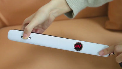 Dreamfix Salon Hair Straightener with LCD Display (White)