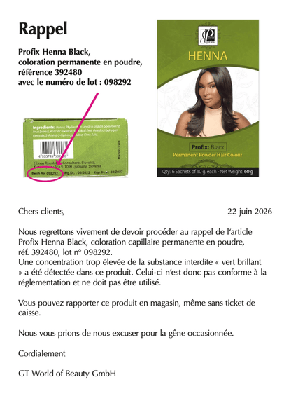 Profix Health & Beauty Profix Organics Henna Permanent Powder Hair Colour 60g