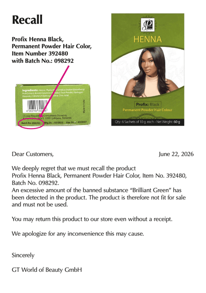 Profix Health & Beauty Profix Organics Henna Permanent Powder Hair Colour 60g
