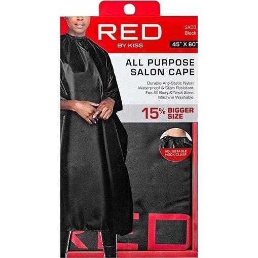 Red by Kiss Health & Beauty Black Red By Kiss All Purpose Salon Cape