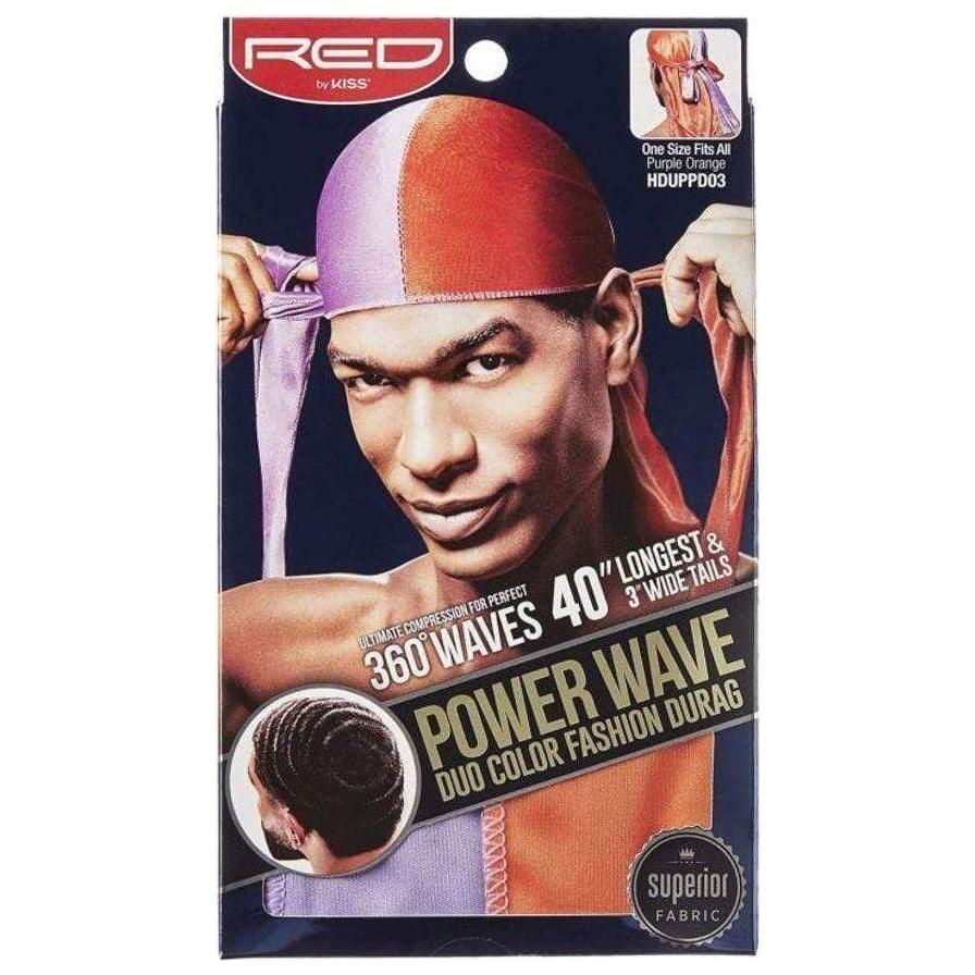 Red by Kiss Health & Beauty Purple/ Orange RED By Kiss: Power Wave DUO Durag