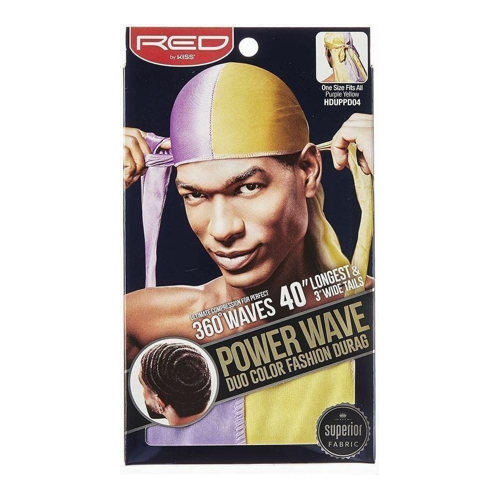 Red by Kiss Health & Beauty Purple/ Yellow RED By Kiss: Power Wave DUO Durag
