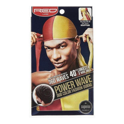 Red by Kiss Health & Beauty Red/ Yellow RED By Kiss: Power Wave DUO Durag