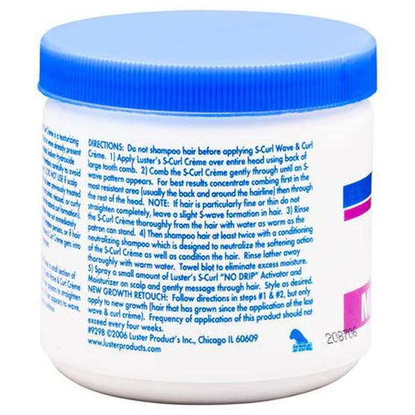 S Curl Health & Beauty Luster's S Curl Texturizer Wave and Curl Crème, Maximum Strength 425ml