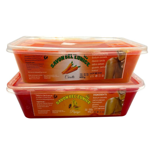 SAVON BEL'EUNICE Health & Beauty Savon bel'Eunice carotte / Papaye 600g