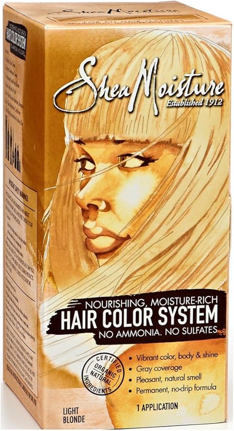 Shea Moisture Health & Beauty Light Blonde Shea Moisture - Système de coloration capillaire