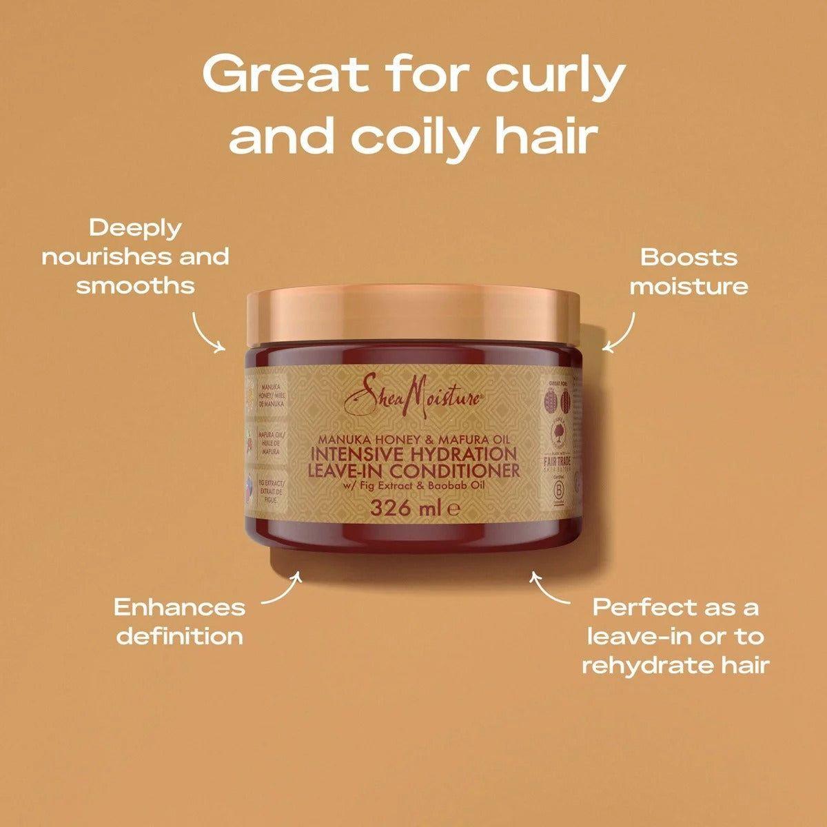 Shea Moisture Health & Beauty Shea Moisture Honey & Mafura Leave-In Conditioner 326ml