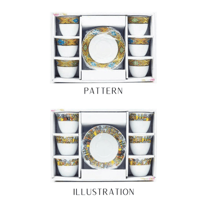 Shewhat Health & Beauty Coffee cups and coasters set of 6+6