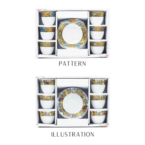 Shewhat Health & Beauty Coffee cups and coasters set of 6+6