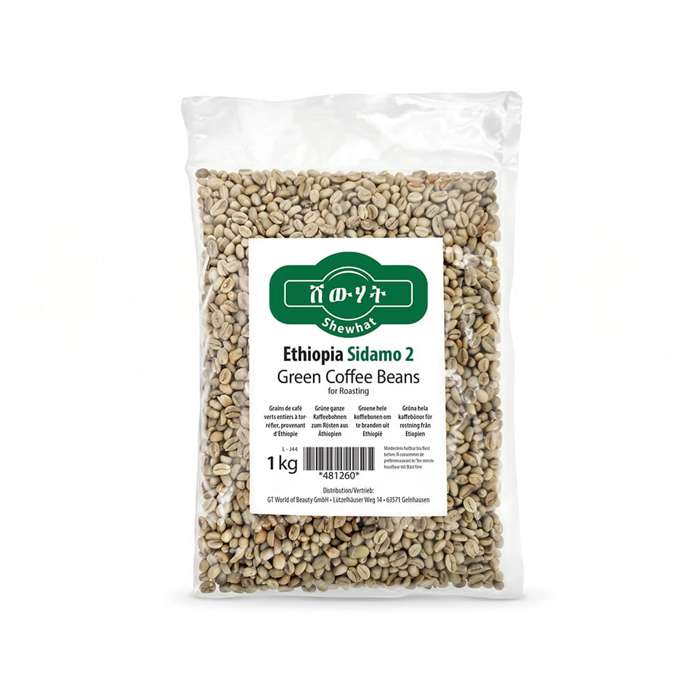 Shewhat Health & Beauty Ethiopian green coffee beans 1 kg