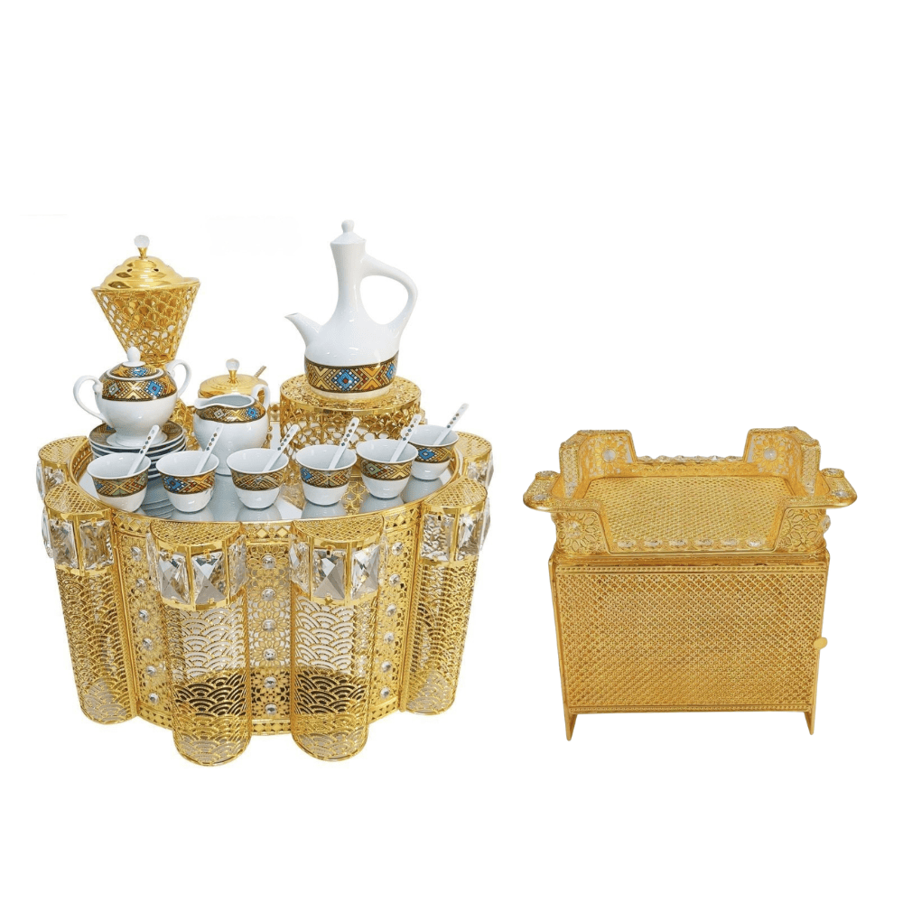 Shewhat Health & Beauty Gold Shewhat 5pcs Rekebot Set Oval 1 (Gold & Silver)