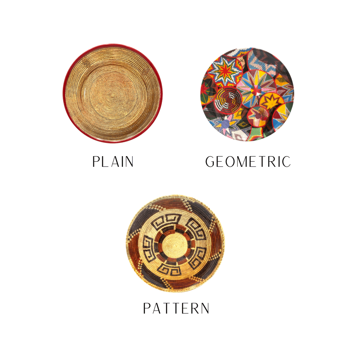 Shewhat Health & Beauty Shewhat Melamine platter tray 16inch A3 Traditional Plain/Geometric Motifs/Pattern