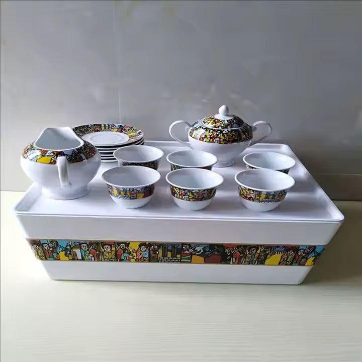 Shewhat Health & Beauty Shewhat Melamine rekebot 40x27x16cm pattern/illustration