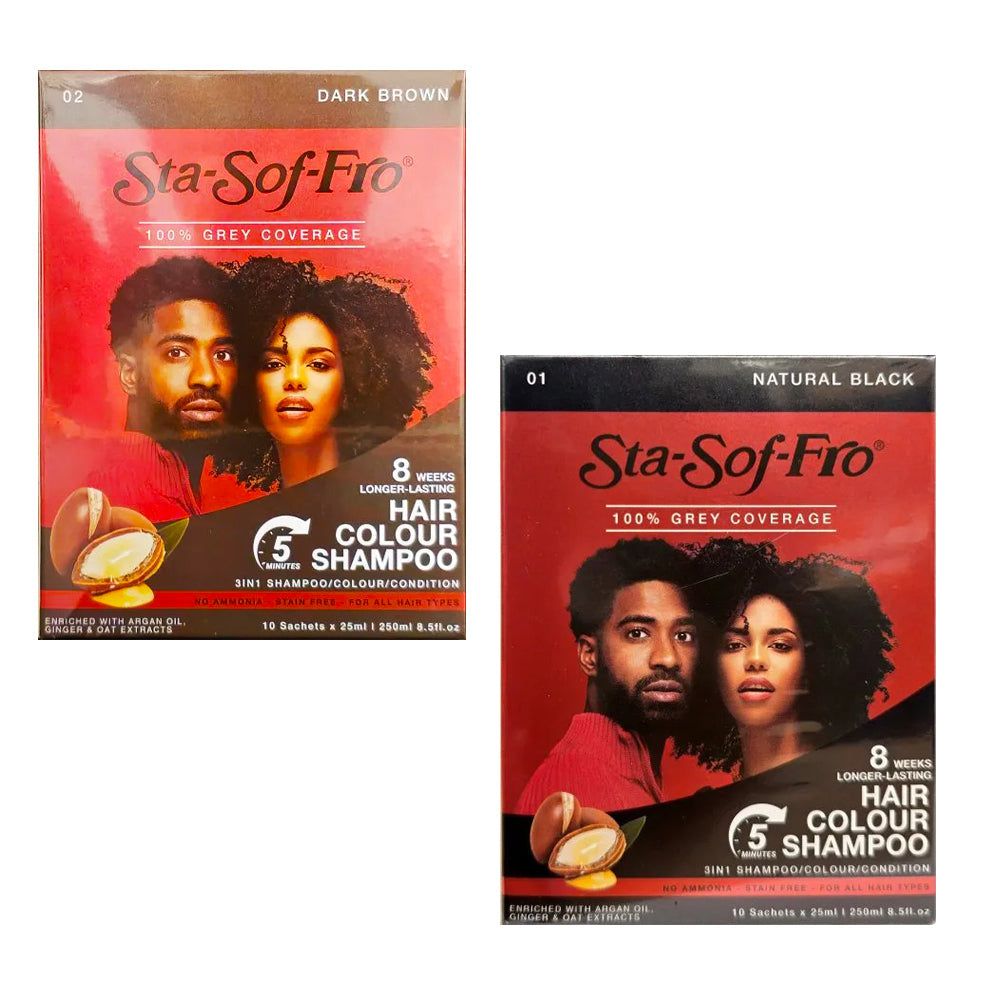 Sta-Sof-Fro Health & Beauty Sta Sof Fro Hair Color Shampoo 25ml x10 sachets