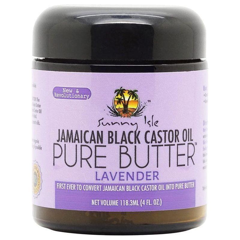 Sunny Isle Health & Beauty #118ml Sunny Isle Jamaican Black Castor Oil Pure Butter Lavender 118/236ml