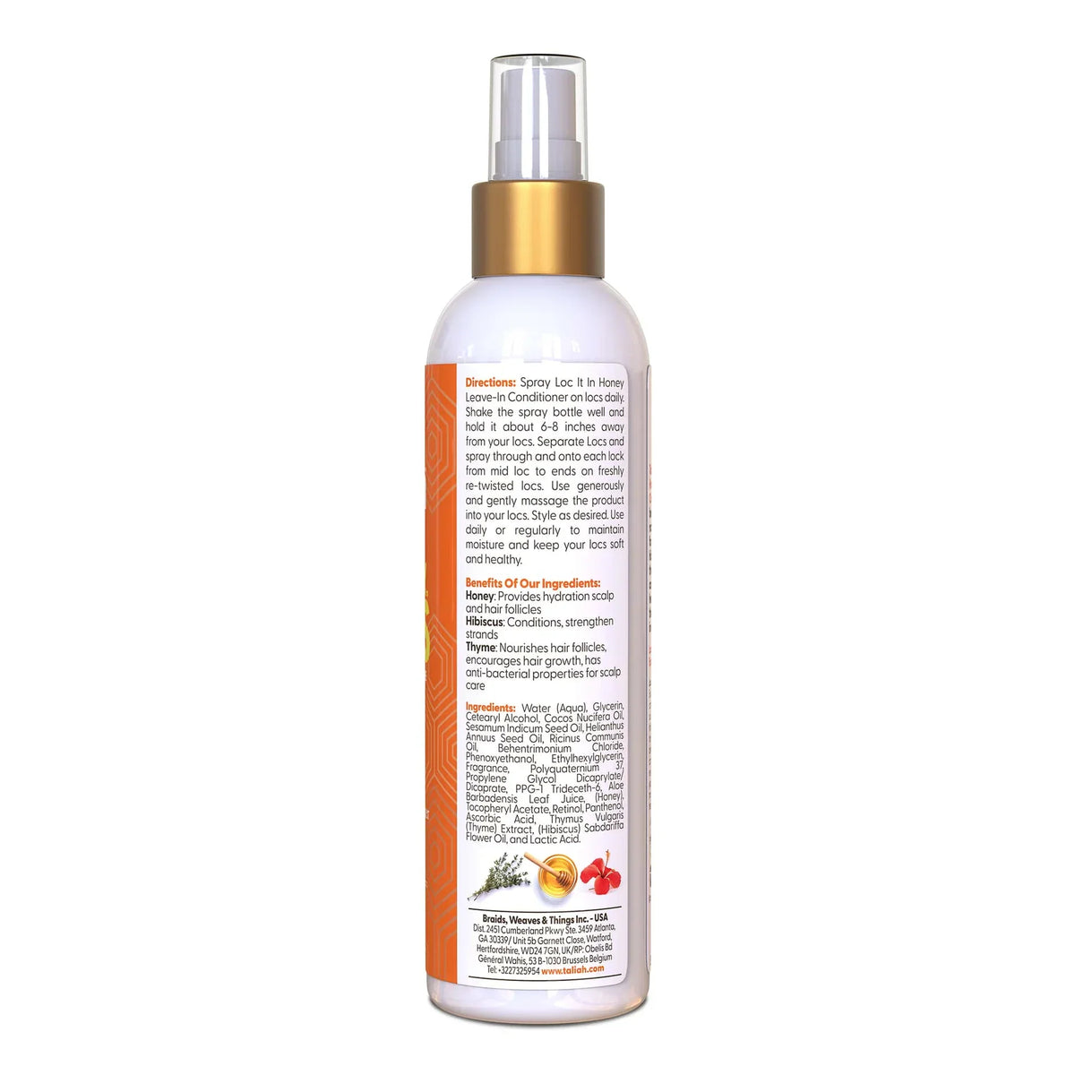 Taliah Waajid Health & Beauty Taliah Waajid Love My Locs Loc It In Honey Leave In Conditioner 8oz