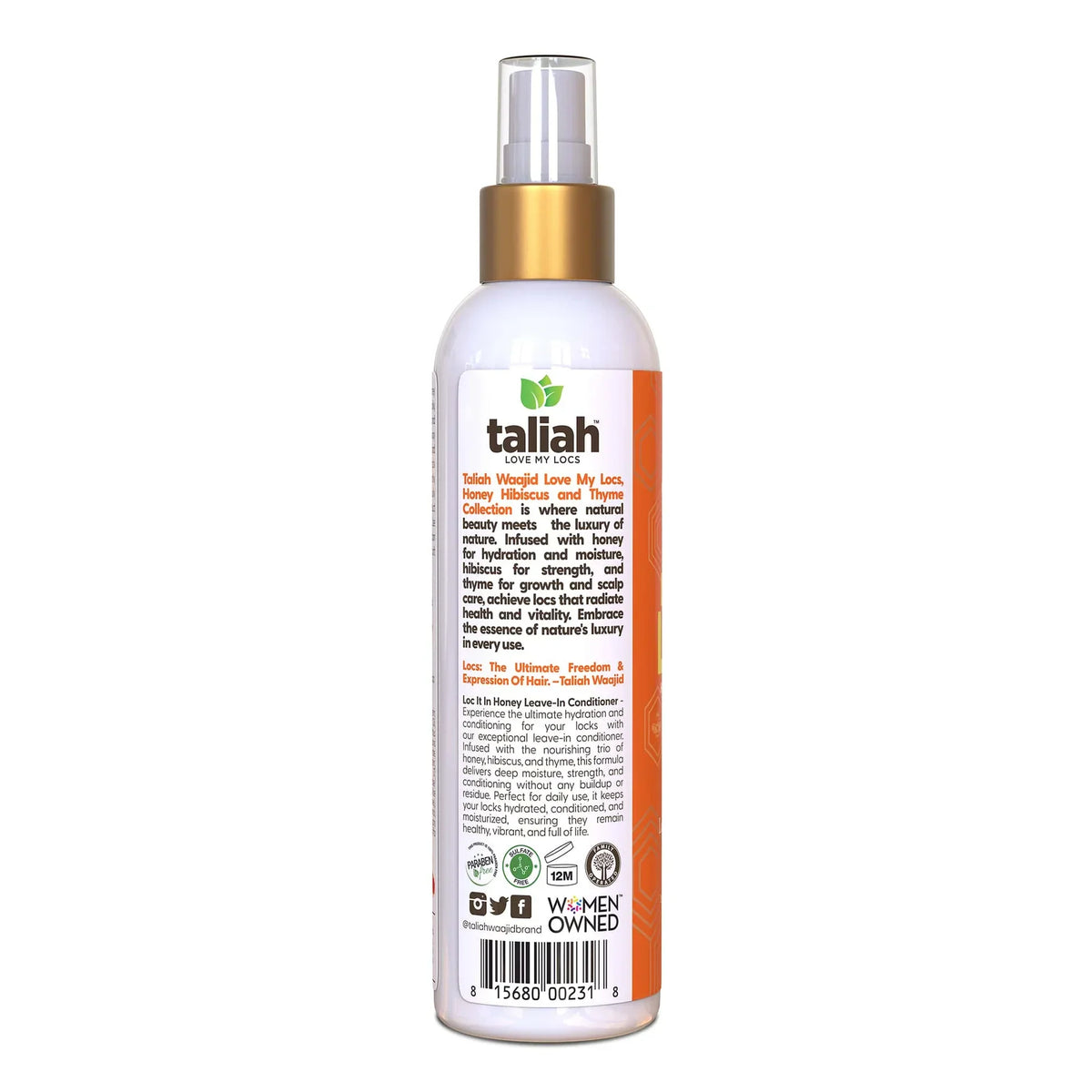 Taliah Waajid Health & Beauty Taliah Waajid Love My Locs Loc It In Honey Leave In Conditioner 8oz
