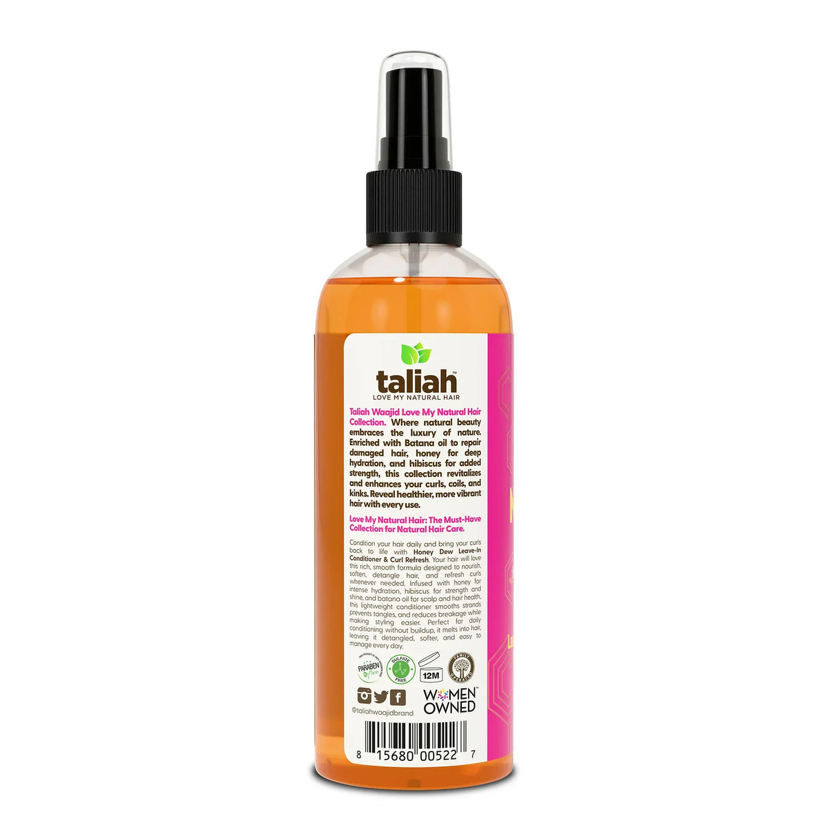 Taliah Waajid Health & Beauty Taliah Waajid Love My Natural Hair Honey Dew Leave It In Conditioner 12oz