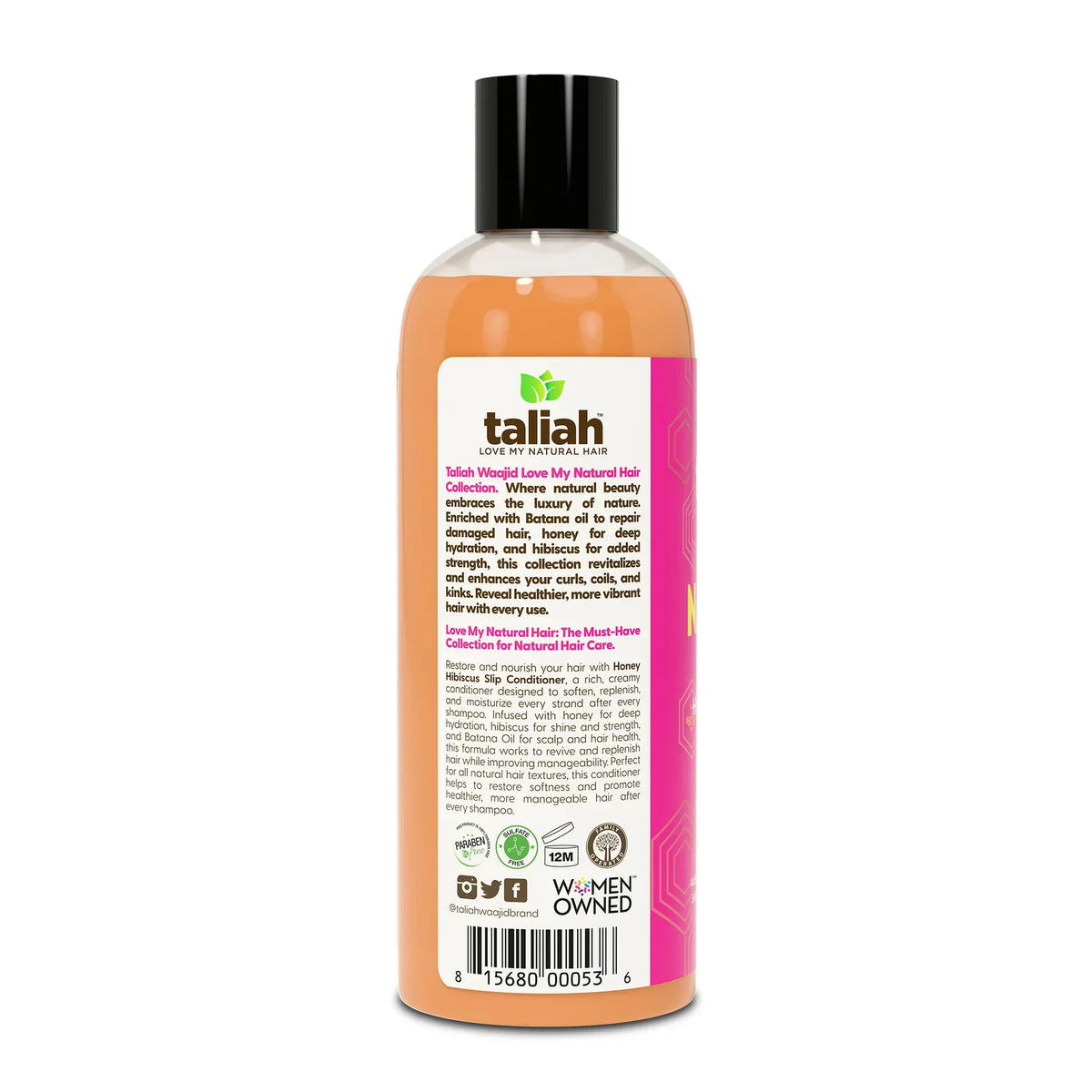 Taliah Waajid Health & Beauty Taliah Waajid Love My Natural Hair Honey Hibiscus Slip Conditioner 12oz