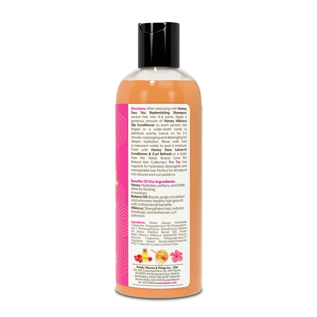 Taliah Waajid Health & Beauty Taliah Waajid Love My Natural Hair Honey Hibiscus Slip Conditioner 12oz