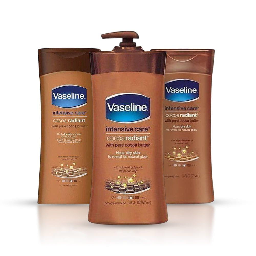 Vaseline Health & Beauty Vaseline Intensive Care Cocoa Radiant with Pure Cocoa Butter 200/295/600ml