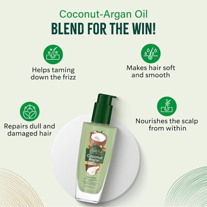 Vatika Health & Beauty Vatika Naturals Ritual Coconut Argan Hair Oil 100 ml