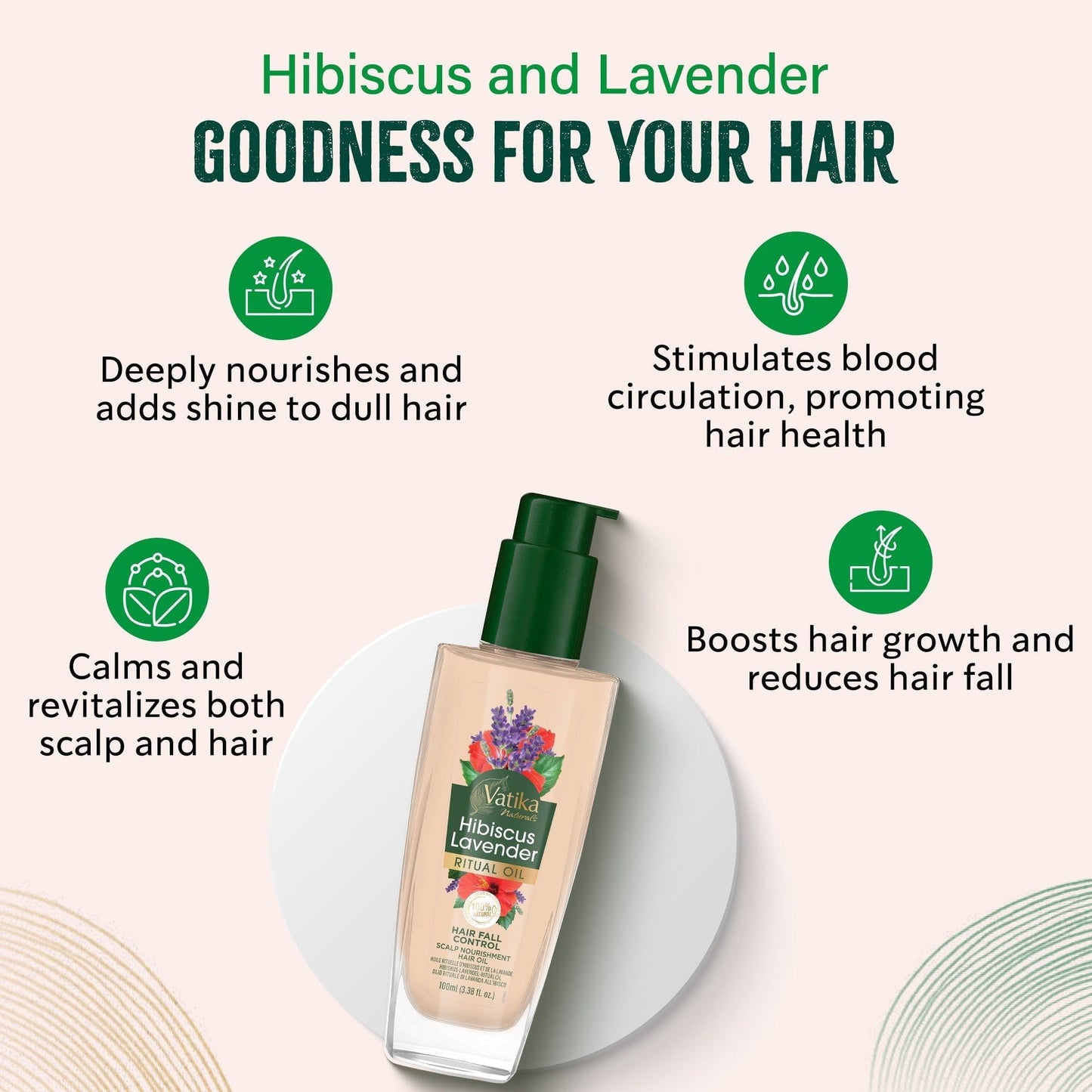 Vatika Health & Beauty Vatika Naturals Rituals hair OIL Hibiscus Lavender 100ML