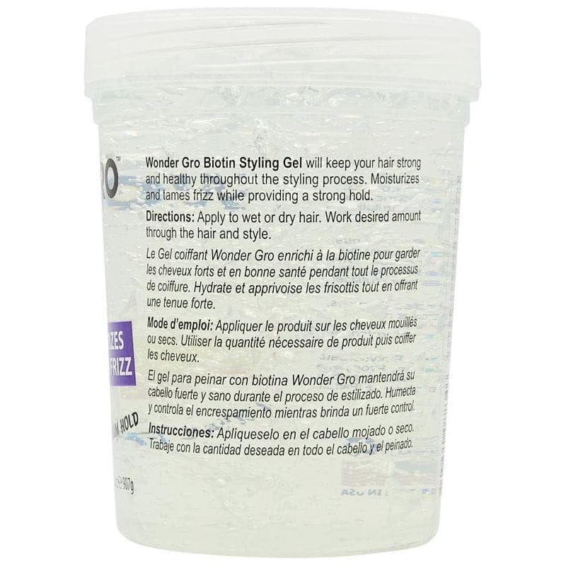 Wonder Gro Health & Beauty Wonder Gro Biotin Styling Gel 907g