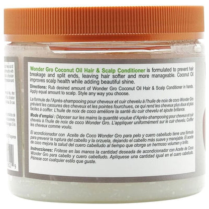 Wonder Gro Health & Beauty Wonder Gro Coconut Oil Hair & Scalp Conditioner 340g